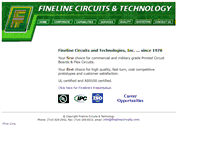 Tablet Screenshot of finelinecircuits.com